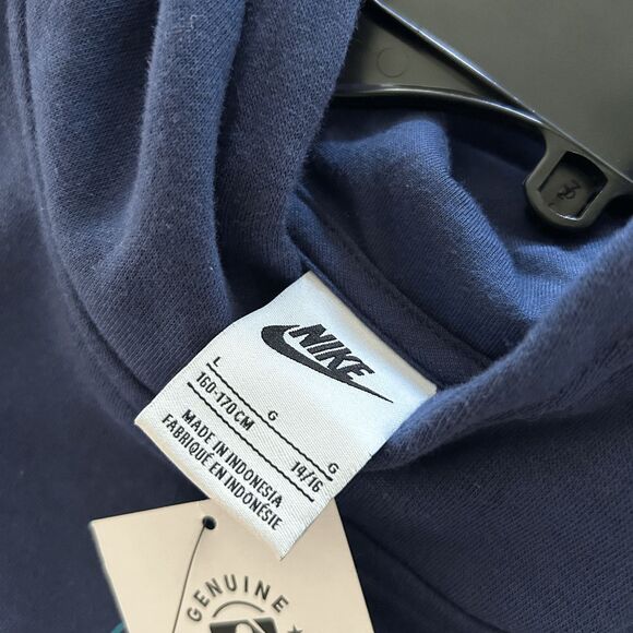 Nike YOUTH Seattle Mariners Navy Club Slack Pullover Hoodie L (14/16) - Picture 7 of 7